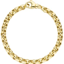 6,1mm Erbsarmband Armband Armschmuck aus 585 Gold Gelbgold 19cm
