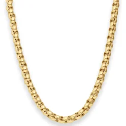 6mm Erbskette Goldkette Collier Halskette aus 585 Gold Gelbgold 55cm