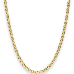 4mm Erbskette Goldkette Collier Halskette aus 585 Gold Gelbgold 55cm