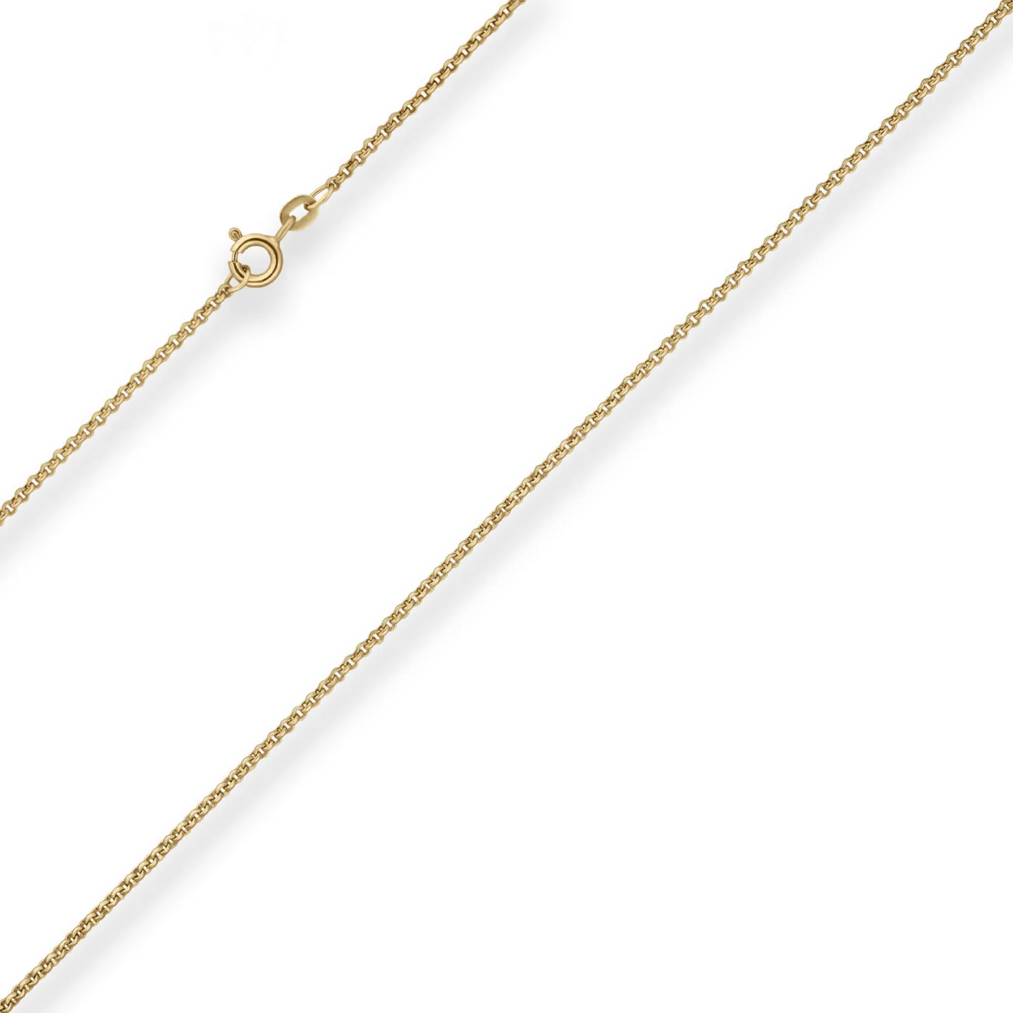 1,5mm Erbskette Goldkette Collier Halskette aus 585 Gold Gelbgold 38cm
