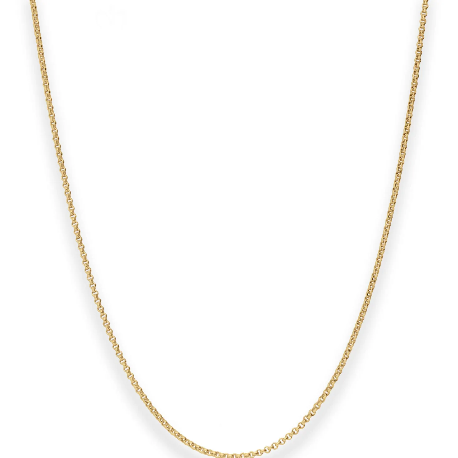 1,5mm Erbskette Goldkette Collier Halskette aus 585 Gold Gelbgold 50cm