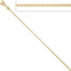 1,5mm Erbskette Kette Collier, 333 Gold Gelbgold, Goldkette, 40 cm