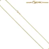 1,5mm Erbskette Kette Collier, 333 Gold Gelbgold, Goldkette, 36 cm