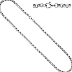 4,5mm Erbskette Kette Halskette Silberkette Halsschmuck aus 925 Silber, 50cm