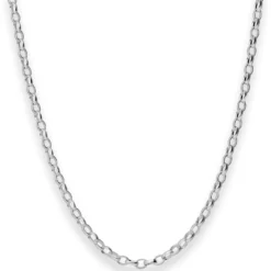 3,1mm Erbskette Silberkette Collier Halskette aus 925 Silber rhodiniert 90cm