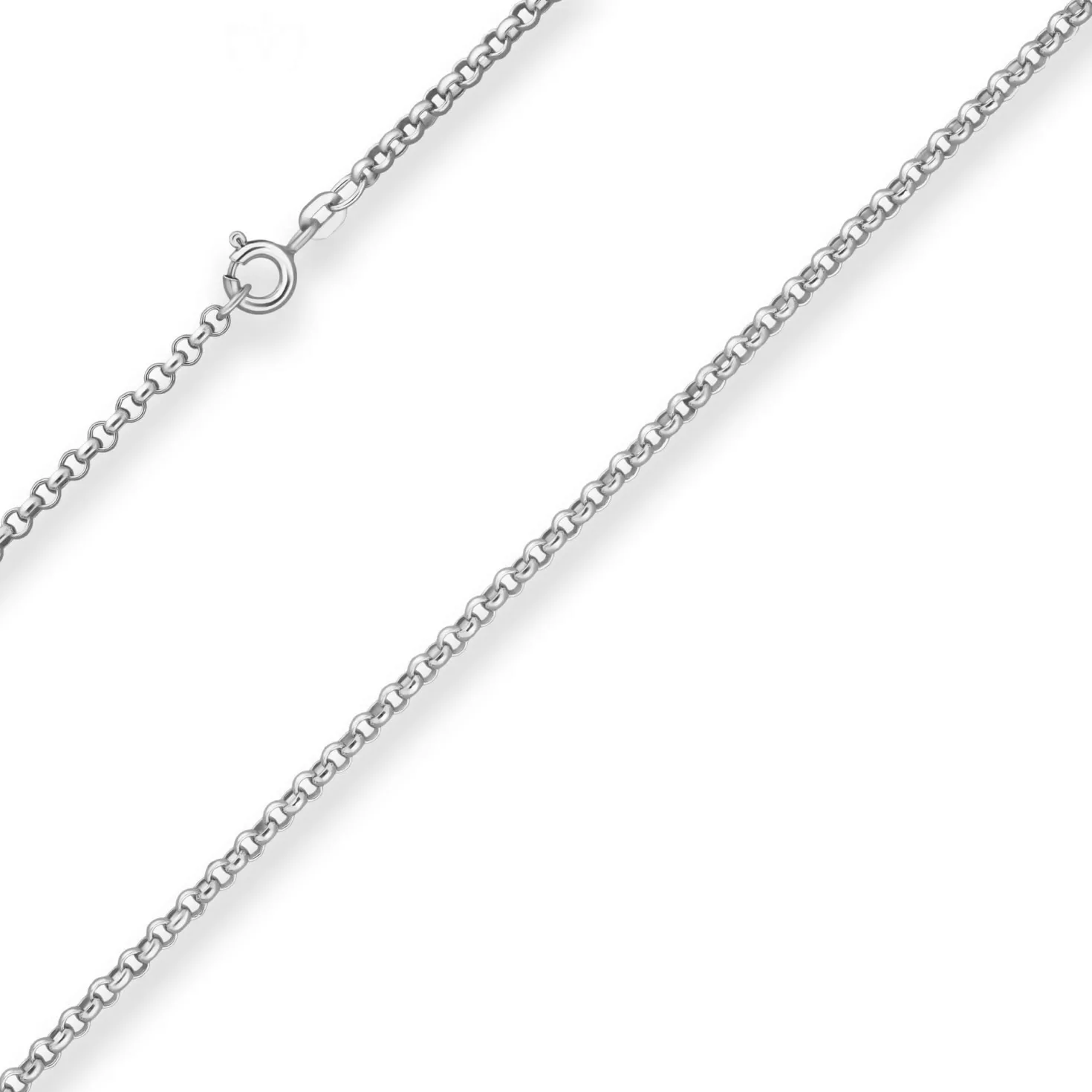 2,5mm Erbskette Silberkette Collier Halskette aus 925 Silber 50cm