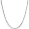 3mm Erbskette Silberkette Collier Halskette aus 925 Silber 50cm