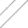3mm Erbskette Silberkette Collier Halskette aus 925 Silber rhodiniert 50cm