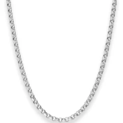 4mm Erbskette Silberkette Collier Halskette aus 925 Silber 50cm