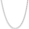 3,1mm Erbskette Silberkette Collier Halskette aus 925 Silber 50cm