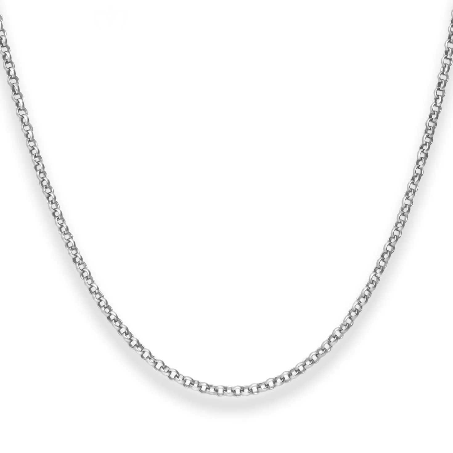 2mm Erbskette Silberkette Collier Halskette aus 925 Silber 90cm