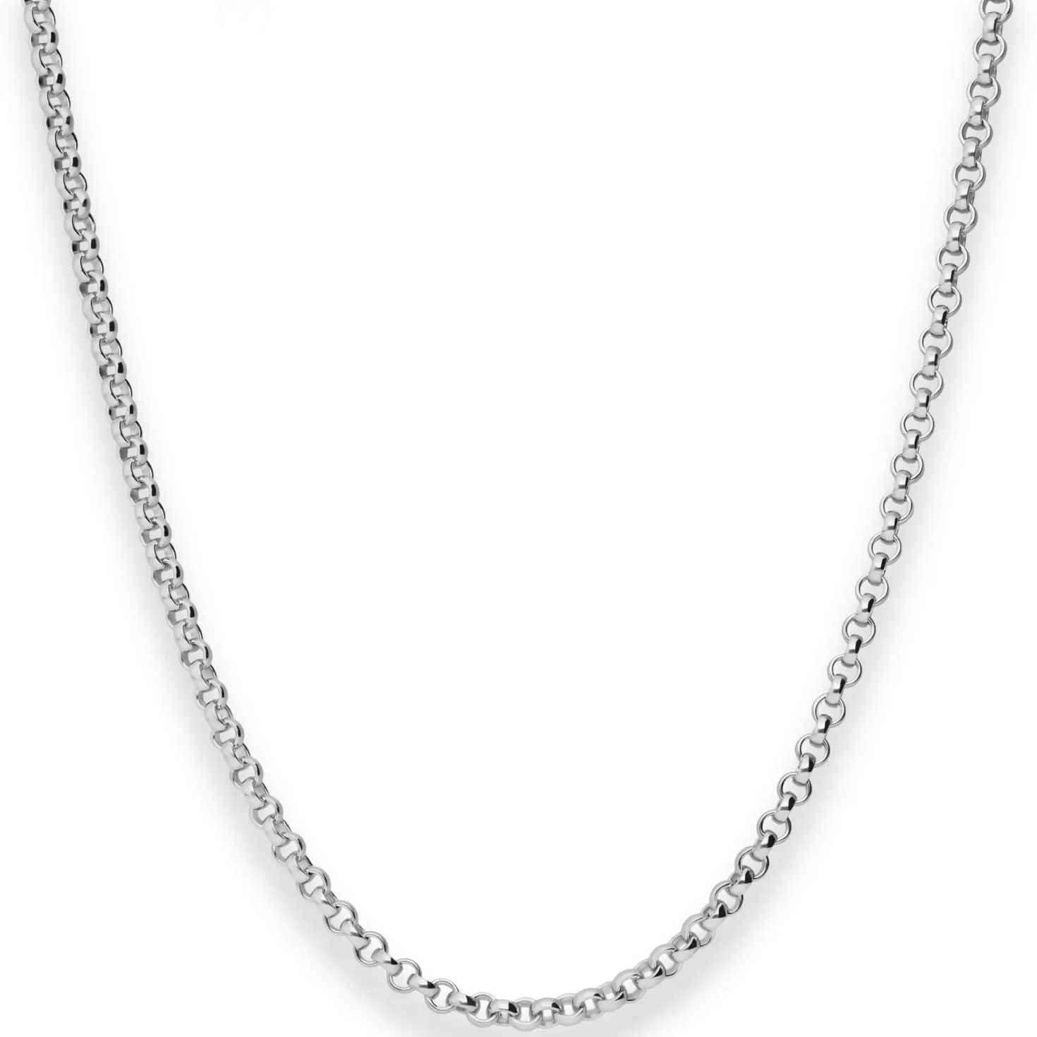 3mm Erbskette Silberkette Collier Halskette aus 925 Silber 60cm