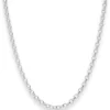 3,5mm Erbskette Silberkette Collier Halskette aus 925 Silber 60cm