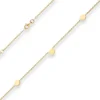 1,7mm Fantasiekette Armband mit Gravurplatten aus 375 Gold Gelbgold 19cm