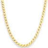 4,9mm Fantasiekette Goldkette Collier Halskette aus 750 Gold Gelbgold 45cm