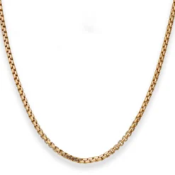 2,5mm Fantasiekette Goldkette Collier Halskette aus 585 Gold gelb/weiß 42cm