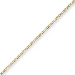 3,8mm Fantasiekette Goldkette Collier Halskette aus 585 Gold Gelbgold 55cm