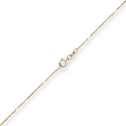 1mm Fantasiekette Goldkette Collier Halskette aus 585 Gold Gelbgold 40cm