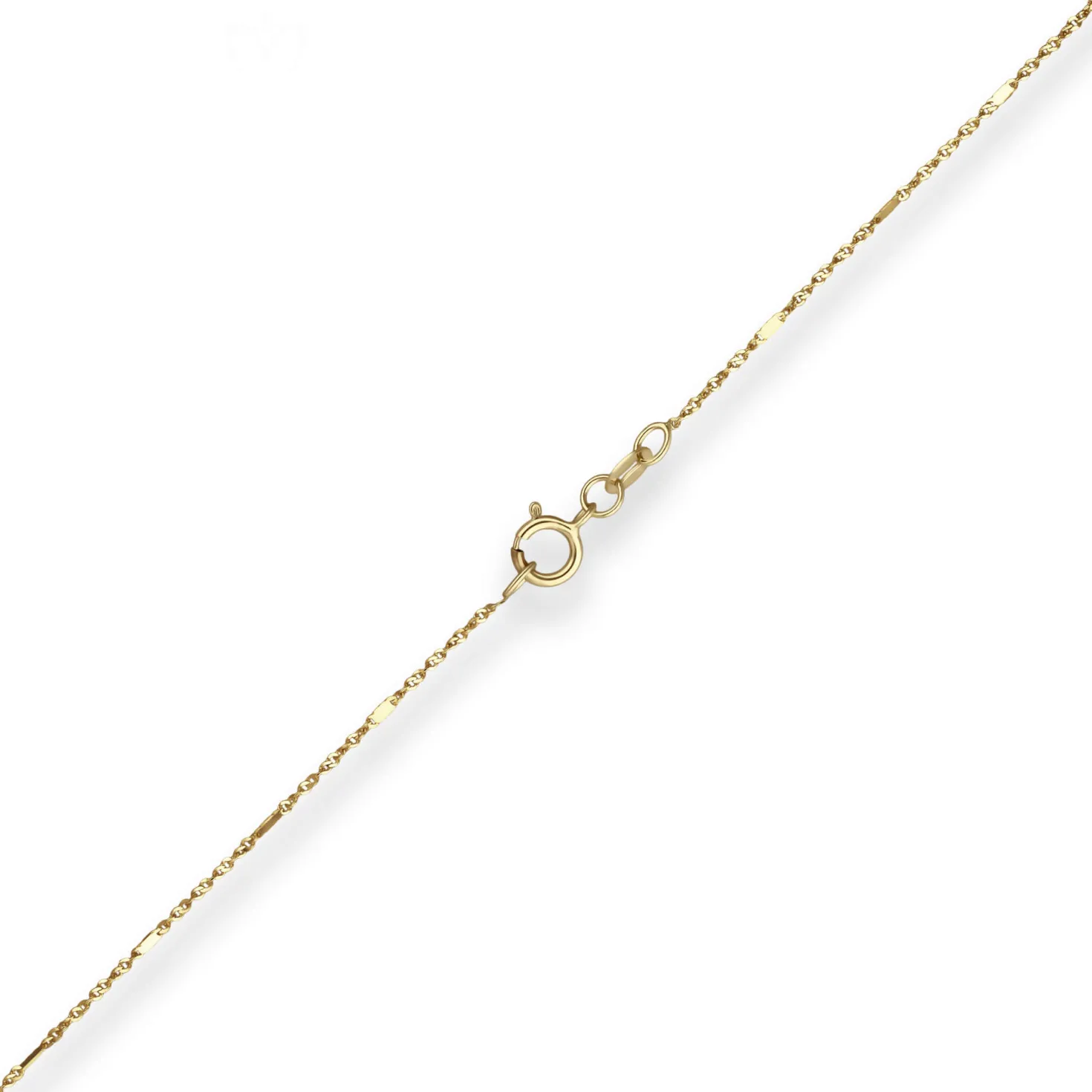 1mm Fantasiekette Goldkette Collier Halskette aus 585 Gold Gelbgold 40cm