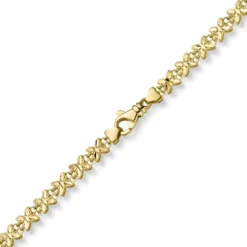 5mm Fantasie Kette Halskette Collier Schmetterlinge aus 585 Gold Gelbgold 45cm