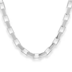 6,3mm Fantasiekette Silberkette Collier Halskette aus 925 Silber 46cm