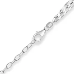 2,8mm Fantasiekette Silberkette Collier Halskette aus 925 Silber 40cm