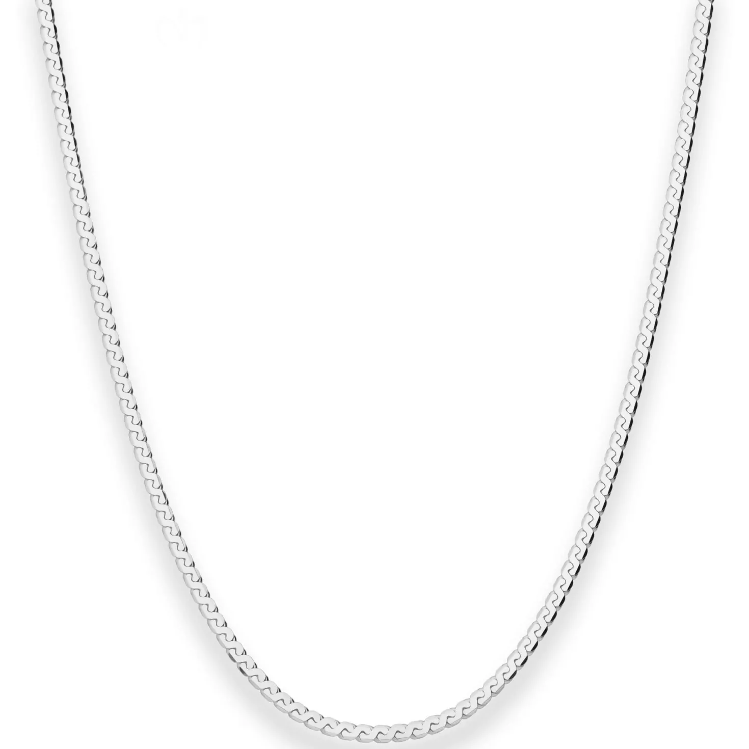 2,3mm Fantasiekette Silberkette Collier Halskette aus 925 Silber 42cm