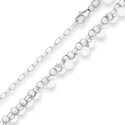 3mm Fantasiekette Silberkette Collier Halskette aus 925 Silber 38cm