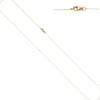0,4mm feine Ankerkette Kette Halskette aus 750 Gold Gelbgold 45cm