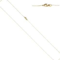 0,4mm feine Ankerkette Kette Halskette aus 750 Gold Gelbgold 45cm
