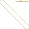 0,9mm feine Venezianerkette Halskette Collier aus 750 Gold Gelbgold 45cm
