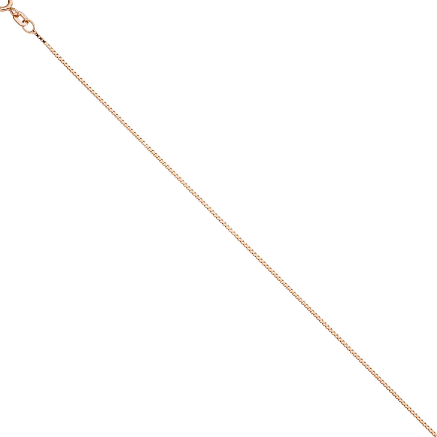 0,8mm feine Venezianerkette Kette Collier aus 925 Silber rotgold vergoldet 50cm