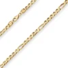 6mm Figarokette diamantiert Collier Halskette aus 585 Gold Gelbgold 60cm