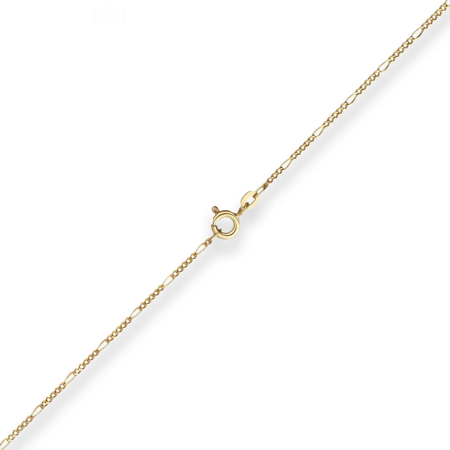 1,5mm Figarokette diamantiert Collier Halskette aus 585 Gold Gelbgold 42cm