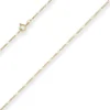 1,5mm Figarokette diamantiert Collier Halskette aus 585 Gold Gelbgold 50cm