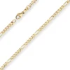 2,8mm Figarokette diamantiert Kette Collier Halskette aus 585 Gold Gelbgold 50cm