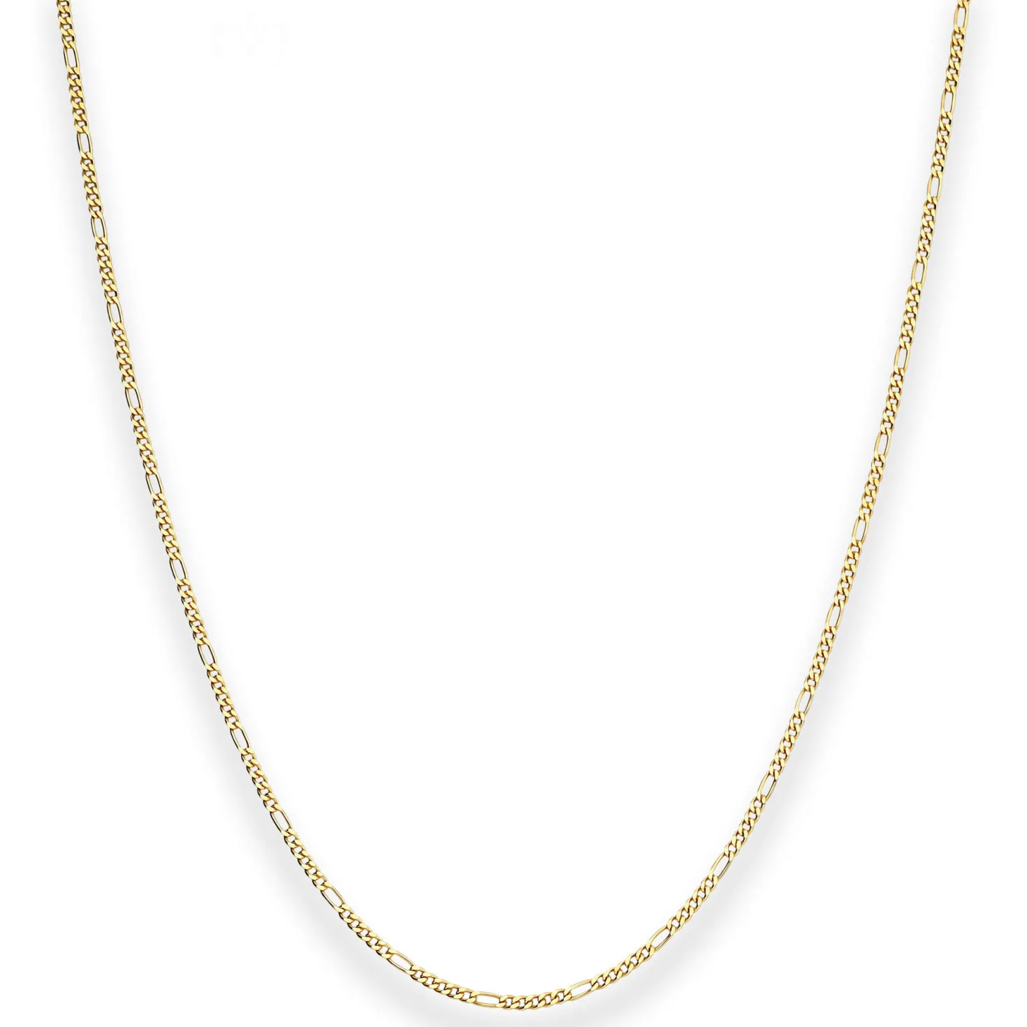 1,5mm Figarokette diamantiert Kette Collier Halskette aus 585 Gold Gelbgold 42cm