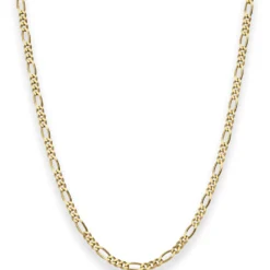 2,8mm Figarokette diamantiert Kette Collier Halskette aus 333 Gold Gelbgold 50cm