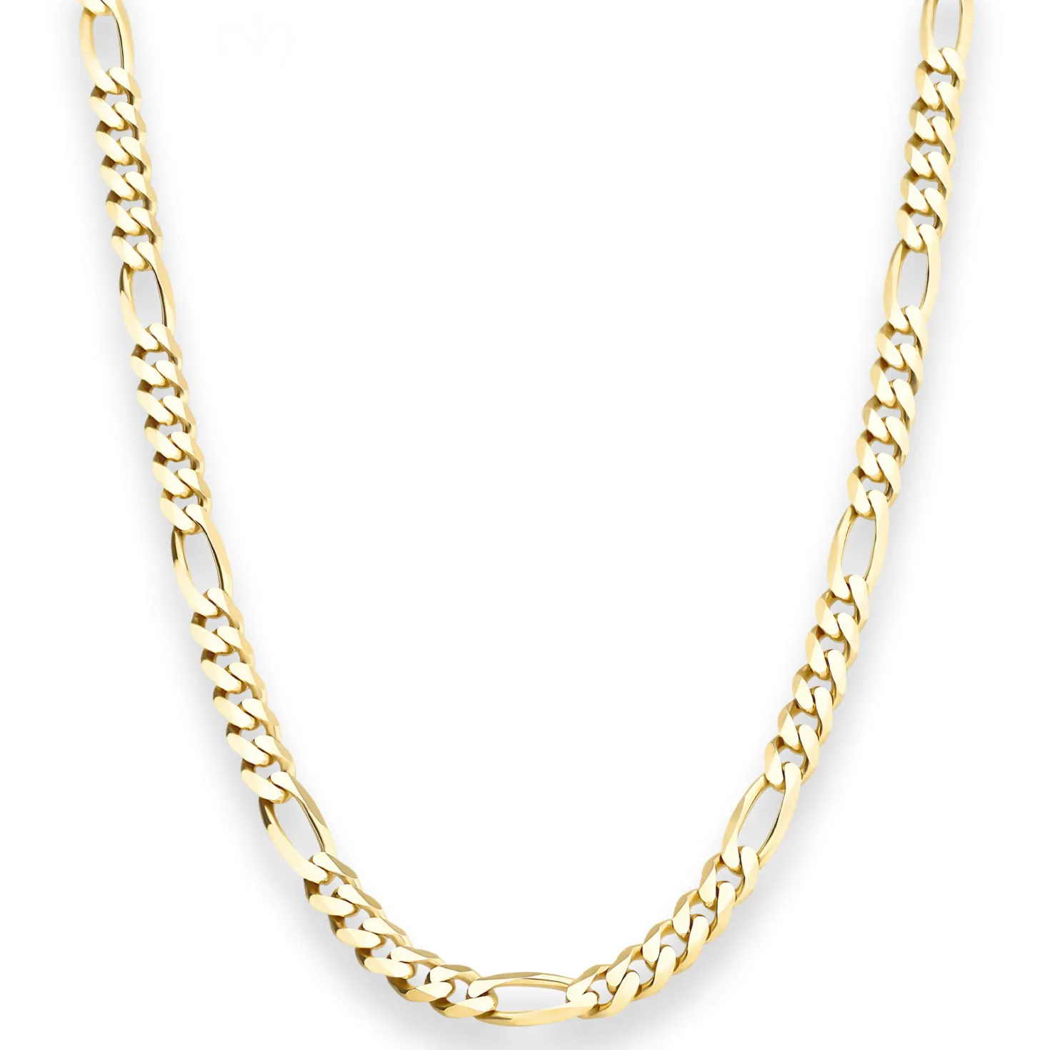 5,7mm Figarokette diamantiert Kette Collier Halskette aus 333 Gold Gelbgold 60cm