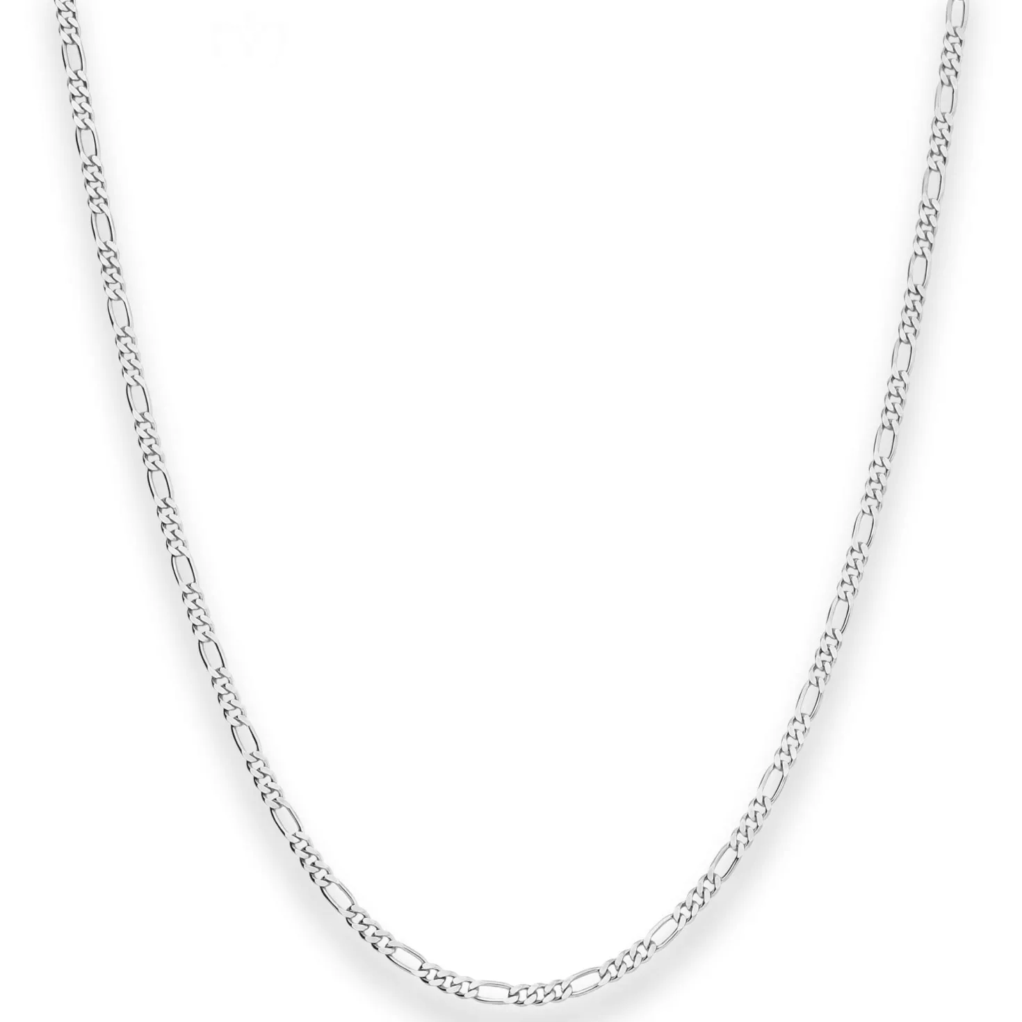 2,2mm Figarokette diamantiert Silberkette Collier Halskette aus 925 Silber 60cm
