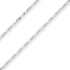 2,8mm Figarokette diamantiert Silberkette Collier Halskette aus 925 Silber 60cm