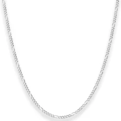 1,9mm Figarokette diamantiert Silberkette Collier Halskette aus 925 Silber 60cm
