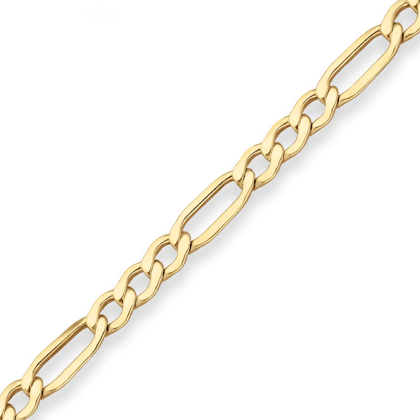 5,1mm Figarokette Goldkette Collier Halskette aus 333 Gold Gelbgold 55cm