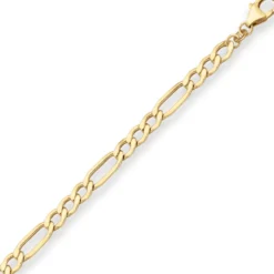 5,1mm Figarokette Goldkette Collier Halskette aus 333 Gold Gelbgold 55cm