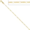 2,3mm Figarokette Halskette Collier Goldkette 333 Gold Gelbgold massiv 45cm