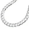 4,8mm Flach-Panzerkette Kette Collier Halsschmuck, oval, 925 Silber, 55cm