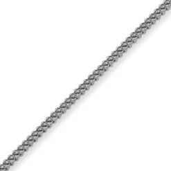 2mm Franco Armband Armkette Armschmuck aus 585 Gold Weißgold massiv 19cm