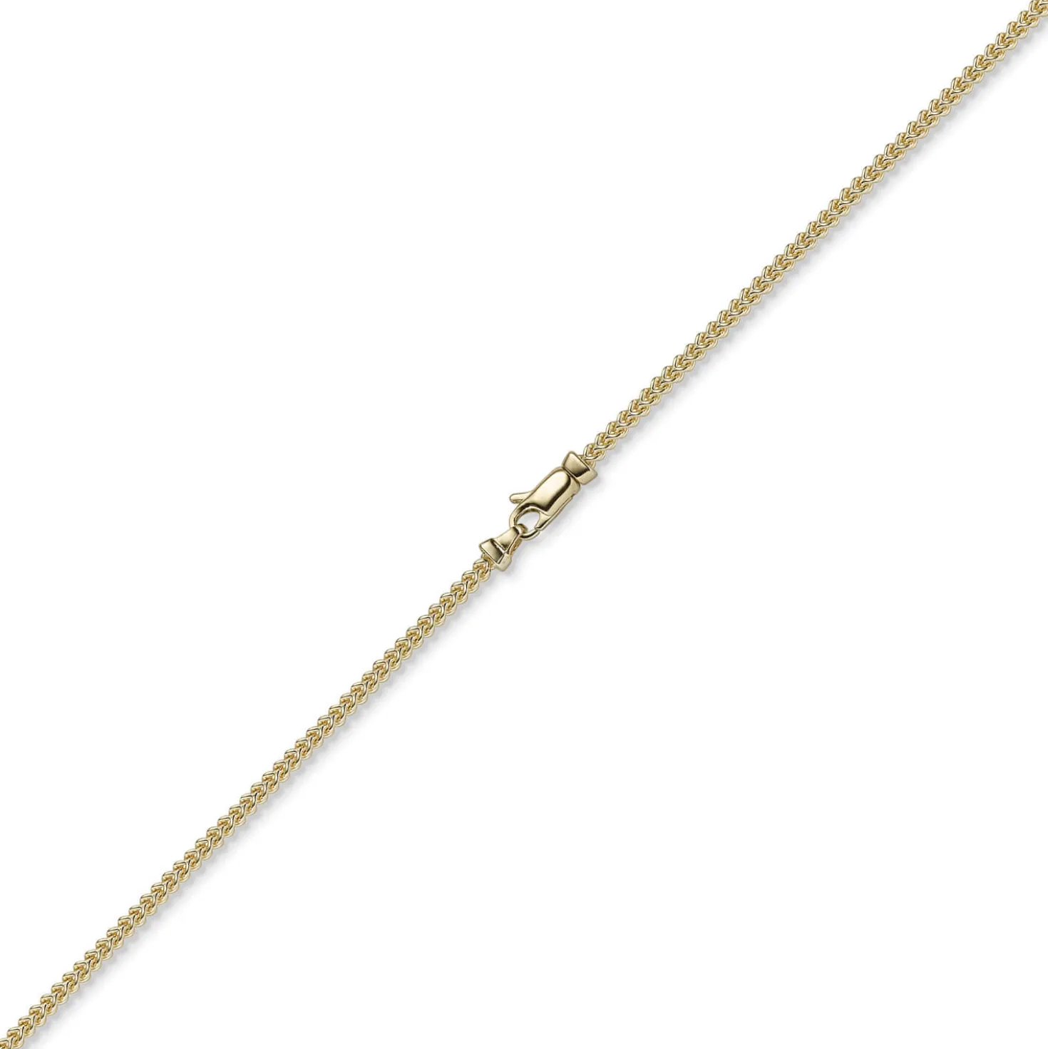 2mm Franco Kette Halskette Collier aus 750 Gold Gelbgold massiv 70cm
