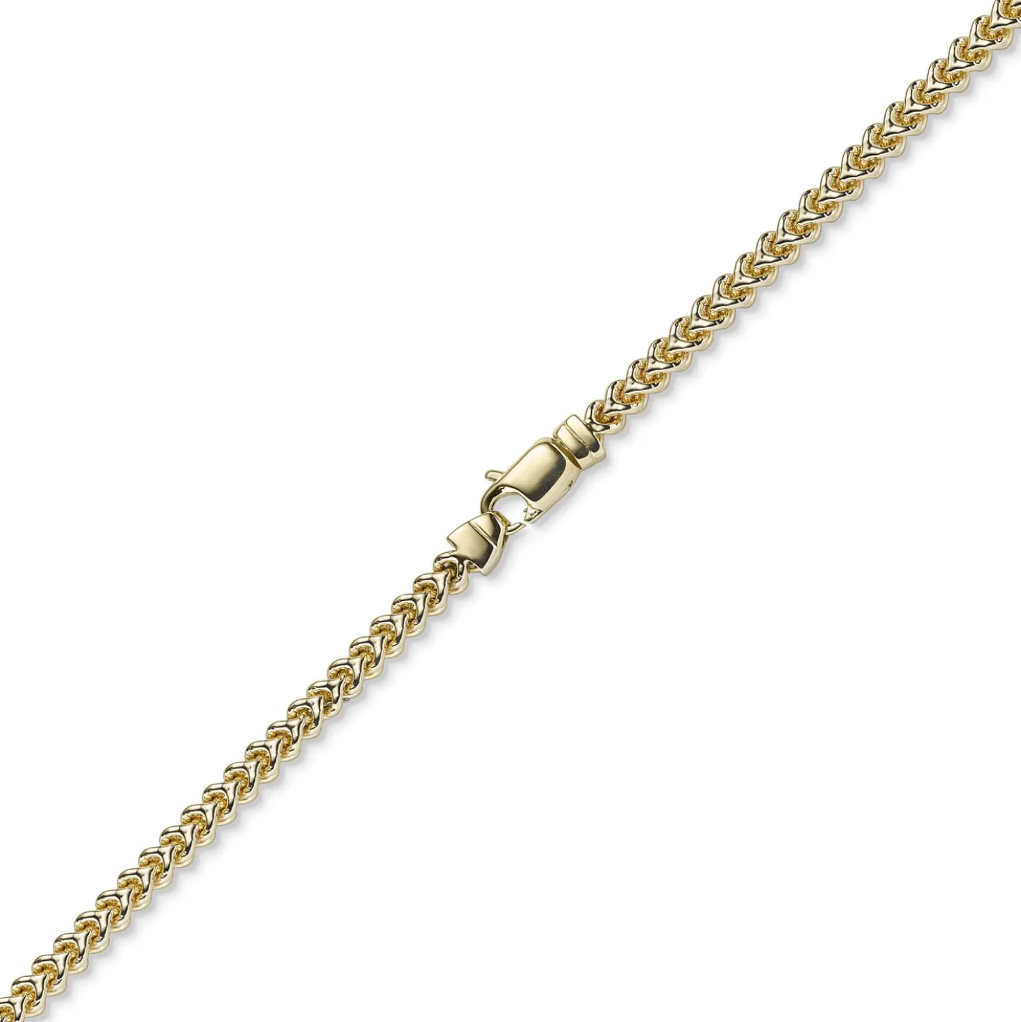 4,5mm Franco Kette Halskette Collier aus 585 Gold Gelbgold massiv 70cm
