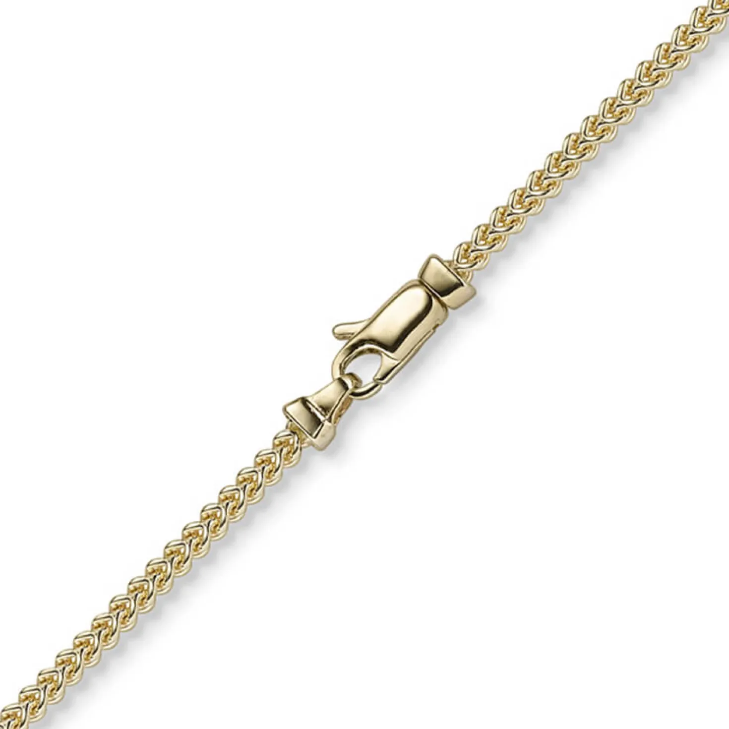 2mm Franco Kette Halskette Collier aus 585 Gold Gelbgold massiv 60cm